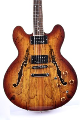 Lot 136 - A Quincy 335 style guitar