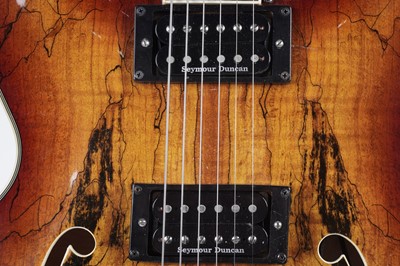 Lot 136 - A Quincy 335 style guitar