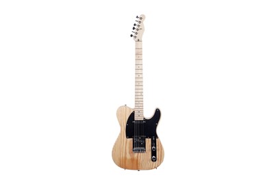 Lot 289 - A pine T-style guitar