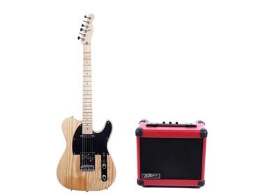 Lot 496 - A pine T-style guitar; and a BC Rich Insinerator