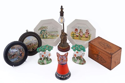 Lot 174 - A pair of pot lids; and other items