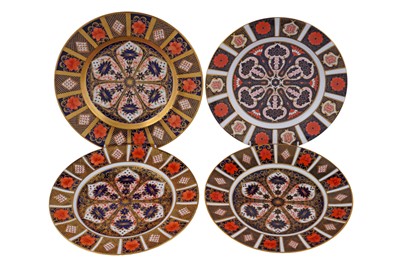 Lot 232 - Four Royal Crown Derby ‘Imari’ pattern plates
