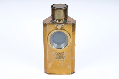 Lot 415 - Player & Mitchell, Birmingham: an early 20th Century brass Morse Code lantern