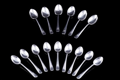 Lot 261 - George VI silver coffee spoons