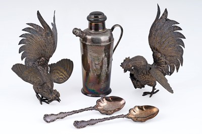 Lot 309 - A collection of silver-plated items