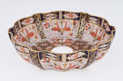 Lot 245 - A Royal Crown Derby ‘Old Imari’ pattern 2825 shaped sweets dish
