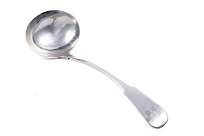 Lot 391 - A Scottish provincial silver soup ladle