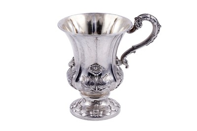 Lot 394 - A mid-19th Century Indian colonial silver Christening mug