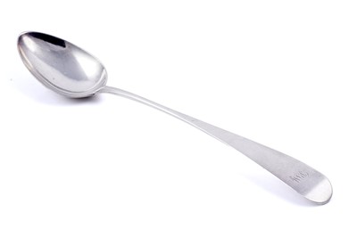 Lot 395 - A Scottish provincial silver basting or serving spoon