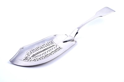 Lot 398 - A rare George IV provincial silver fish slice