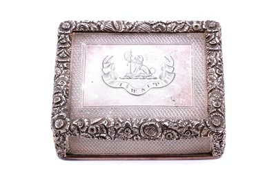 Lot 419 - An extremely rare Victorian silver-gilt provincial snuff box, by B. Barnett, Hull