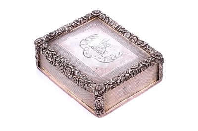 Lot 419 - An extremely rare Victorian silver-gilt provincial snuff box, by B. Barnett, Hull