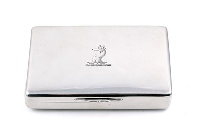 Lot 445 - A Victorian silver tobacco or large snuff box