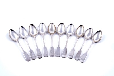 Lot 448 - A set of Scottish provincial silver teaspoons