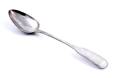Lot 449 - A George III Irish silver basting or serving spoon