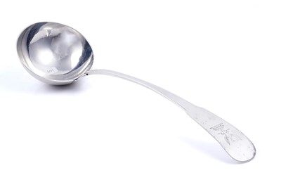 Lot 470 - An early 19th Century colonial silver soup ladle