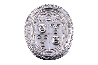Lot 472 - Edinburgh Goldsmiths: a rare late Victorian electrotyped plated copper badge