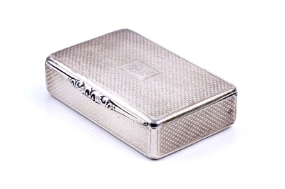 Lot 489 - A William IV Scottish silver snuff box