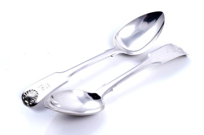 Lot 497 - A pair of Scottish silver teaspoons