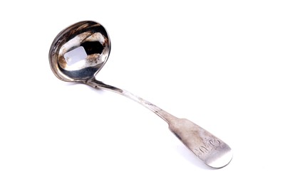 Lot 503 - A Scottish provincial silver toddy ladle