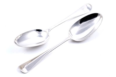 Lot 524 - A pair of Scottish provincial silver tablespoons