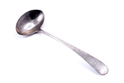 Lot 527 - A George III Irish provincial silver sauce ladle