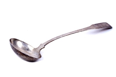 Lot 529 - An early 19th Century Canadian silver soup ladle