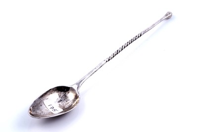 Lot 536 - A Scottish provincial silver masking spoon