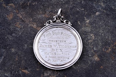 Lot 545 - A Victorian Scottish silver prize medal