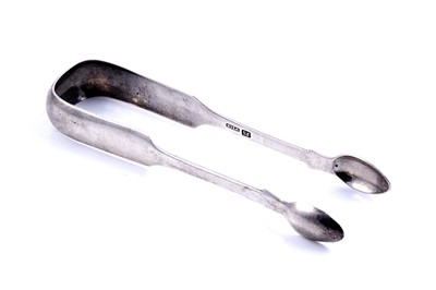 Lot 550 - A pair of Scottish provincial silver sugar tongs
