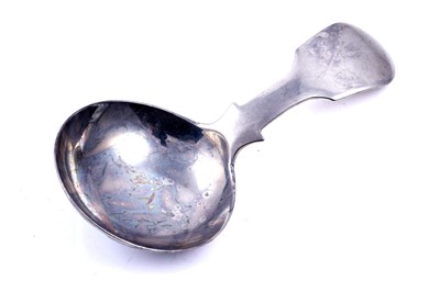 Lot 553 - An early Victorian provincial silver caddy spoon