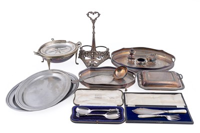 Lot 306 - A selection of silver-plated items