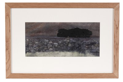 Lot 417 - Hannah Chesterman - St Olaf's in the Moonlight | watercolour