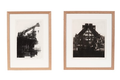 Lot 425 - David Morris - Two industrial studies | etchings
