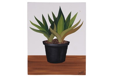 Lot 452 - Jake Mullins - Potted Plant | acrylic