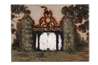 Lot 456 - Joanna Whittle - Leaf Black Arch | oil