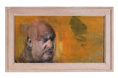 Lot 410 - Tom Wood - Self Portrait Cadmium | mixed media