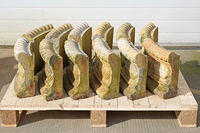 Lot 318 - Twelve sections of composite curving garden edging