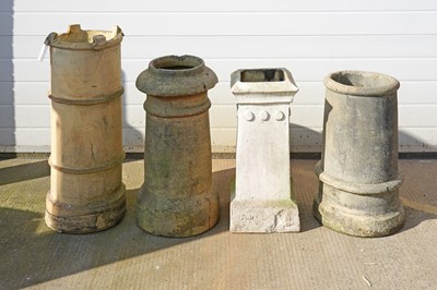 Lot 314 - Four stoneware chimney pots