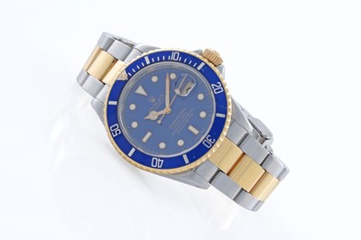 Lot 607 - Rolex Oyster Perpetual Submariner: a bi-metal chronometer wristwatch