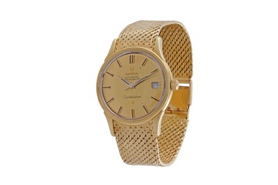 Lot 609 - Omega Constellation: an 18ct yellow gold chronometer wristwatch