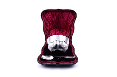 Lot 212 - A late Victorian silver christening bowl
