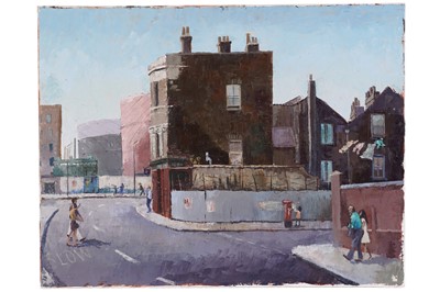 Lot 488 - Joyce Mary Tully - A street scene | oil