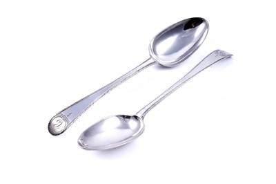 Lot 308 - A pair of George III silver tablespoons