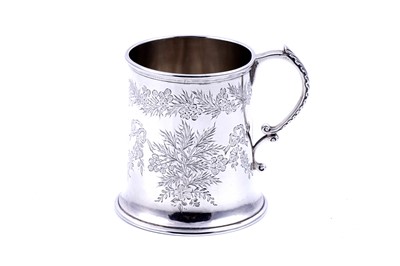 Lot 217 - A Victorian silver Christening mug