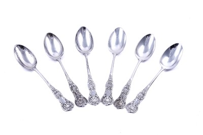 Lot 249 - A set of six Victorian silver King's pattern teaspoons