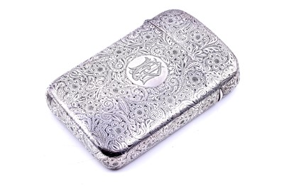Lot 312 - A Victorian silver cigar case | Gothic Revival influence