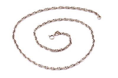 Lot 56 - A 9ct gold fancy-link necklace