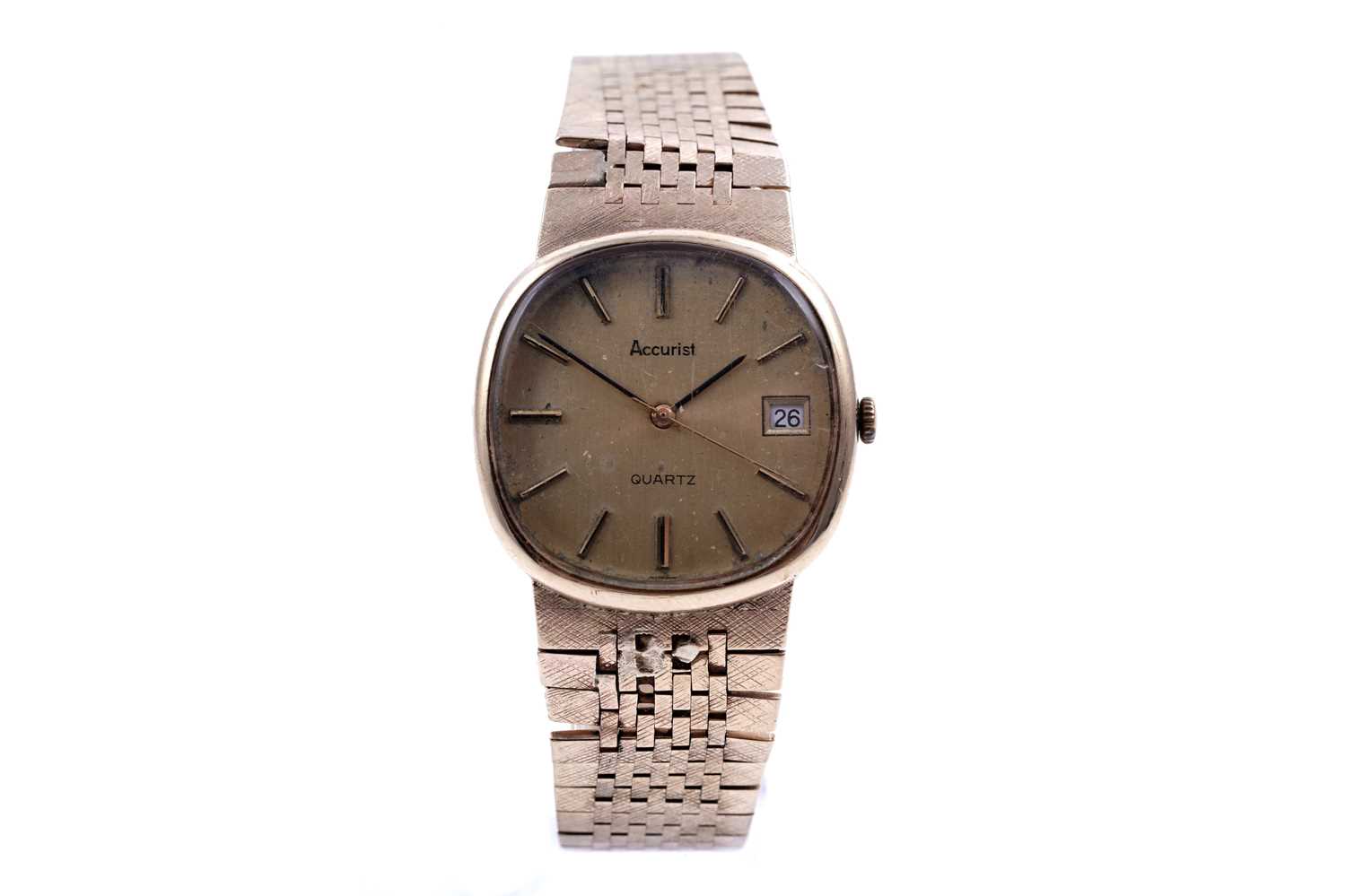 Lot 213 - A mid-20th Century Accurist 9ct gold wristwatch