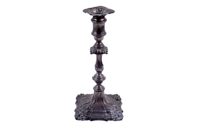 Lot 238 - An Edwardian silver candlestick